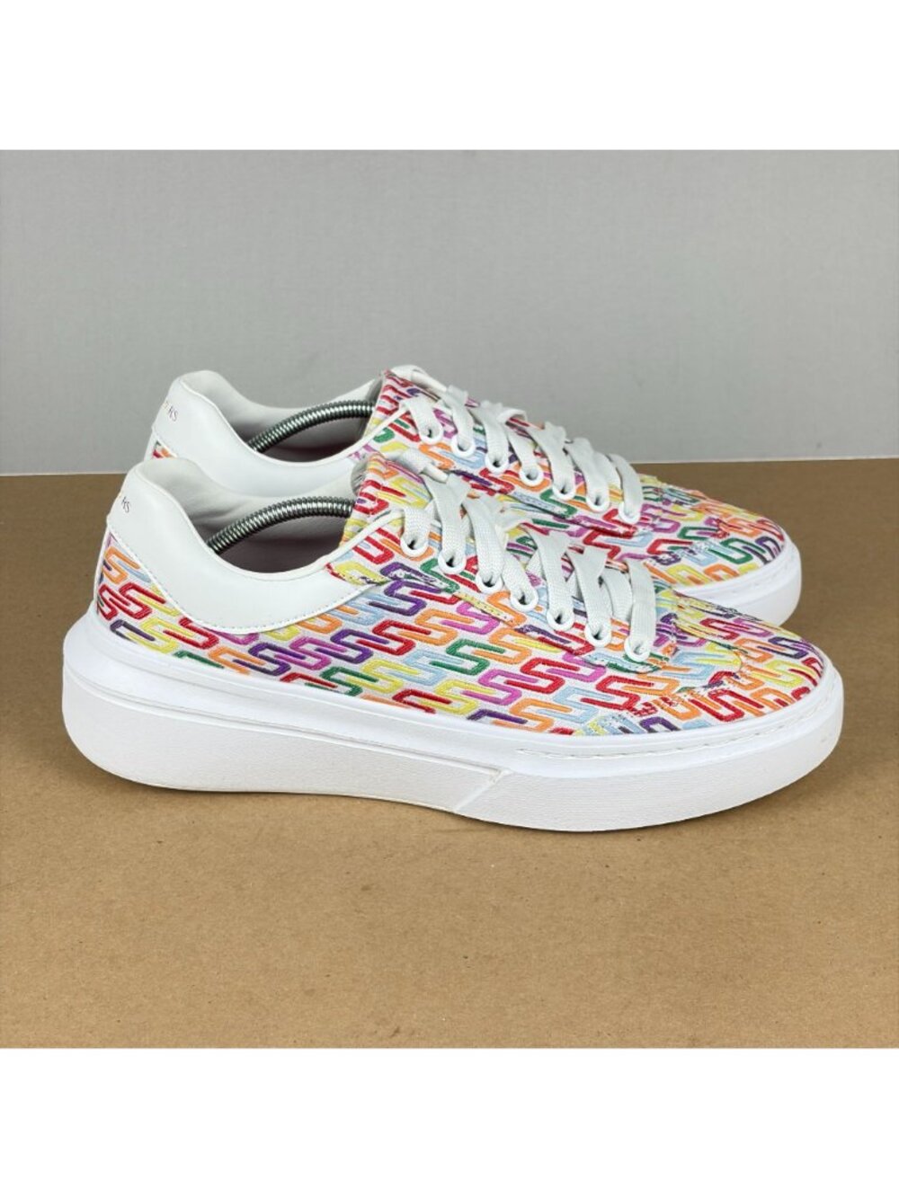 Skechers Cordova Classic Logo Print Athletic Shoes Womens 11 White Multicolor - Picture 3 of 10